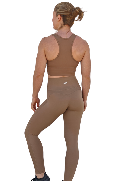 Legging efecto push up cacao