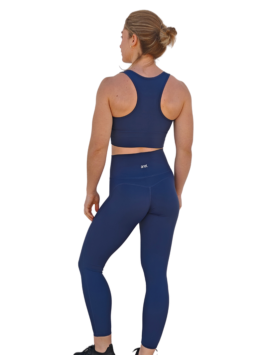 Legging efecto push up azul marino