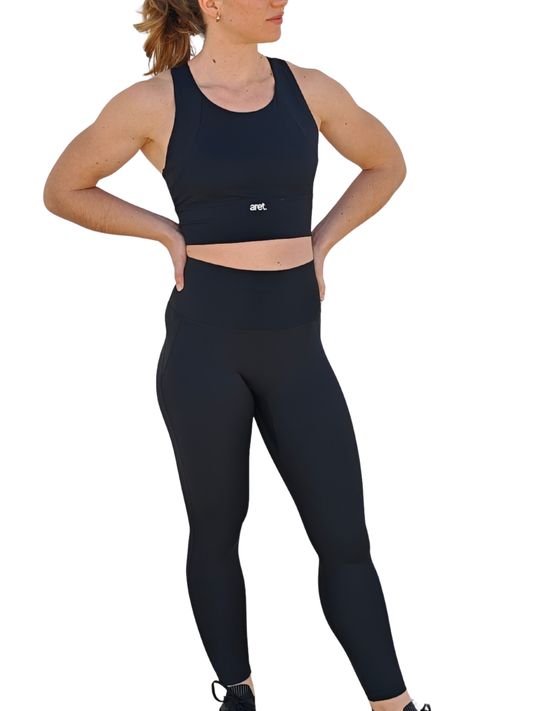 Legging efecto push up negro