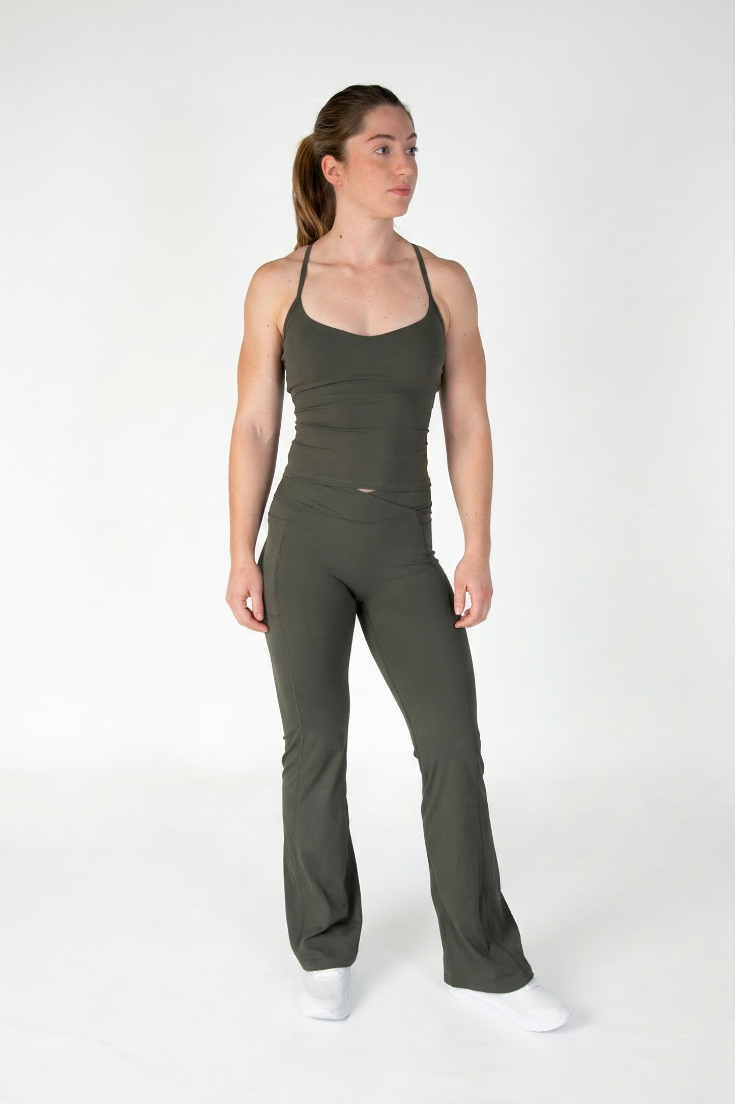 Olive Sculpt Tank Top