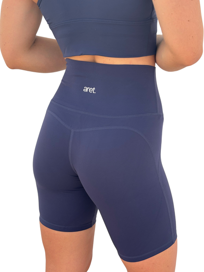 Short Biker Azul Marino
