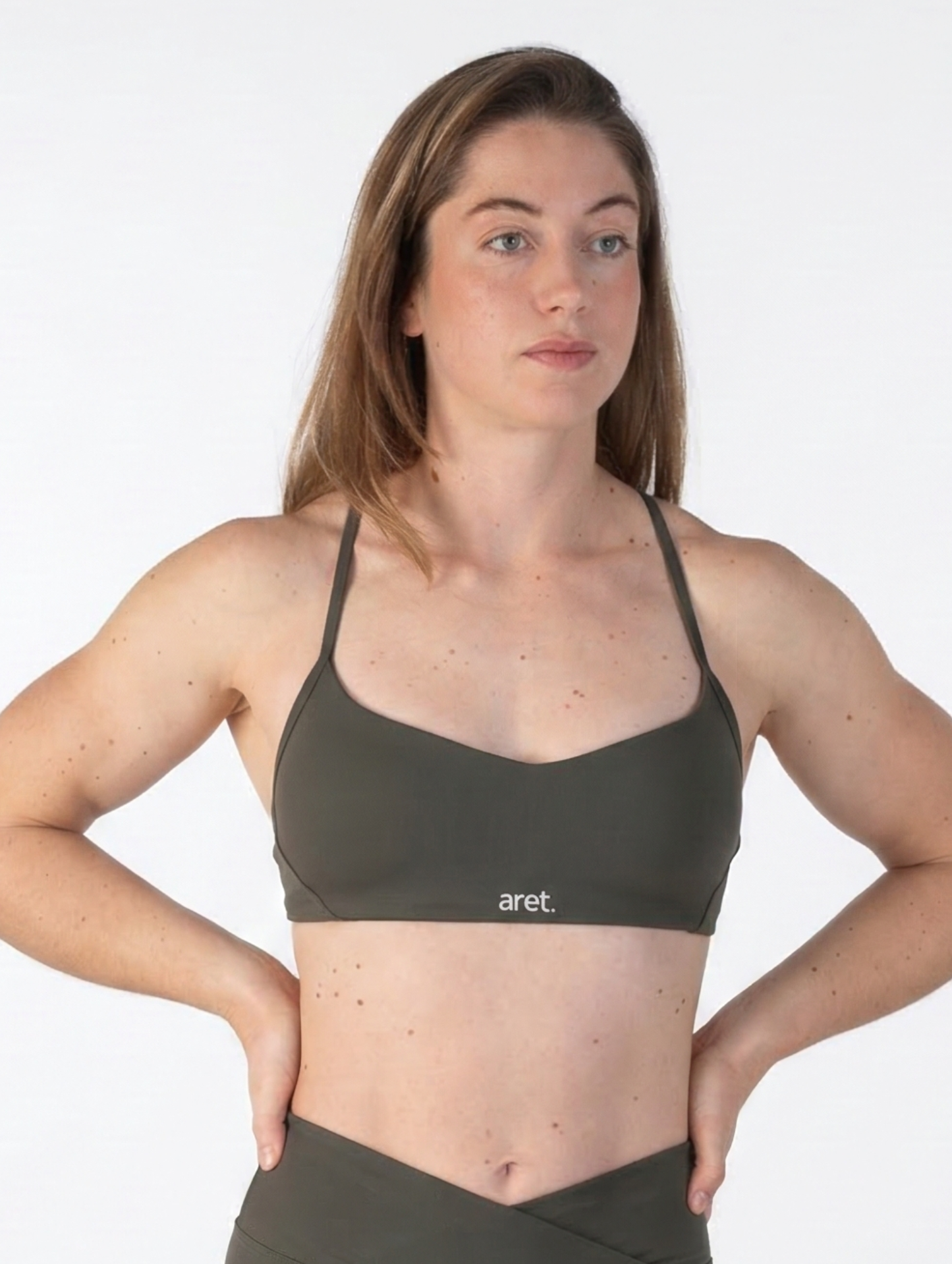 Olive Sculpt Top