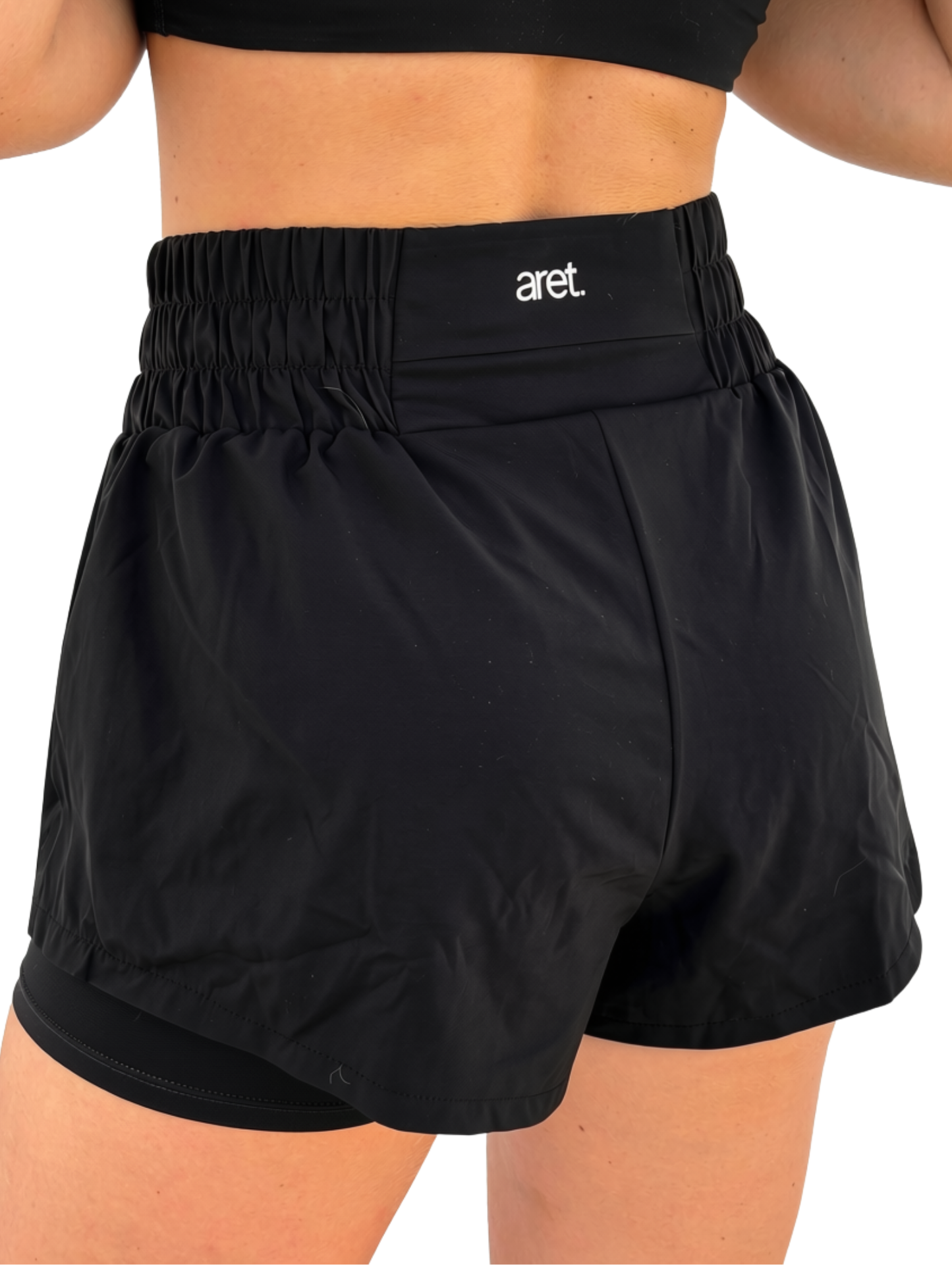 Short con bolsillo doble malla running mujer