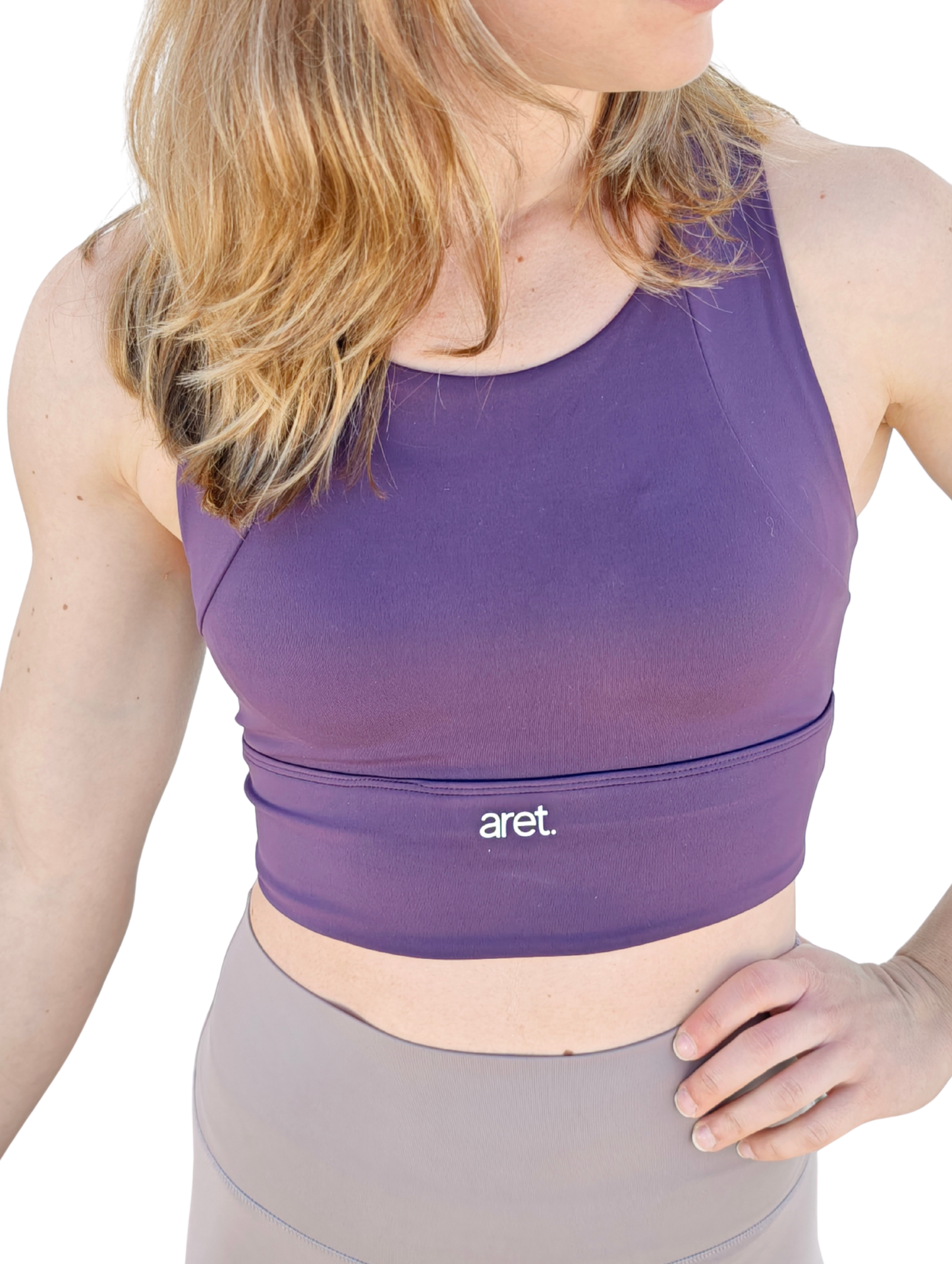 Top deportivo Alma Morado